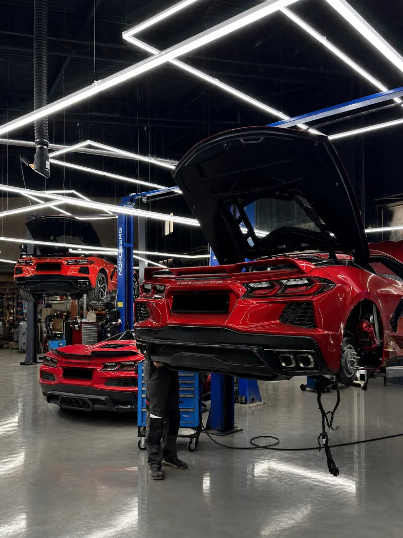 Обслуживание Chevrolet Corvette в сервисе Madcat Customs